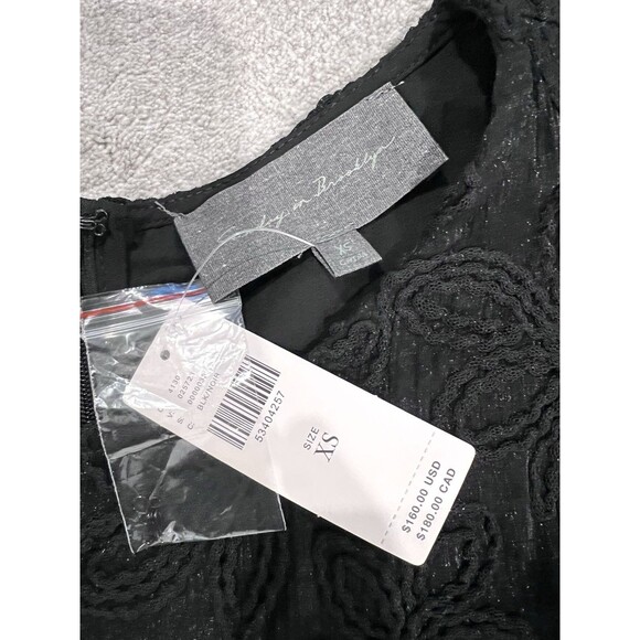 Anthropologie Sunday In Brooklyn XS Violetta Lace Midi BlackDress A-Line NWT - Picture 12 of 13